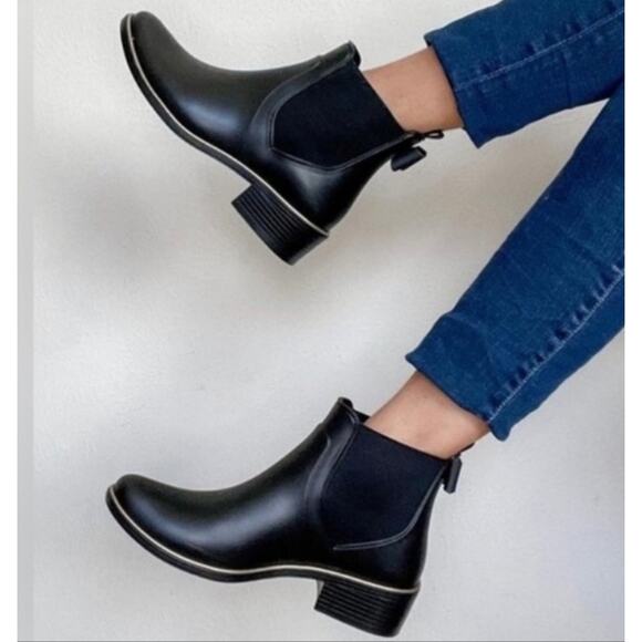 kate spade Shoes - Kate Spade Solstice Chelsea Rain Boots Women's Size 6 Black Rubber Shoes Ankle